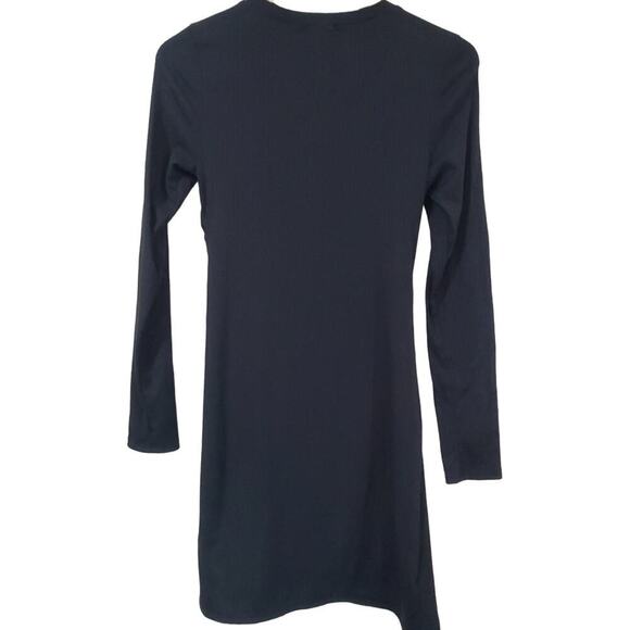 Francesca's Dress Womens Size Medium Black Ribbed Party Whimsygoth Goth LBD - Picture 2 of 10